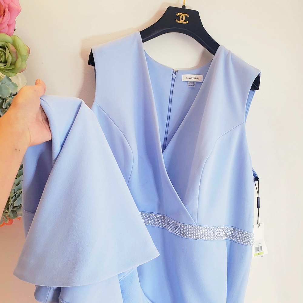CALVIN KLEIN New Periwinkle Blue Plus Size Dress - Picture 9 of 15